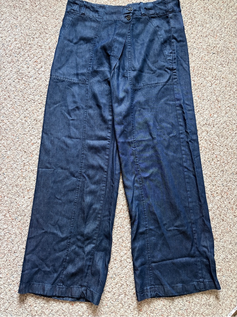 NEW Zara high waist wide leg lightweight jeans women’s size small 29” inseam